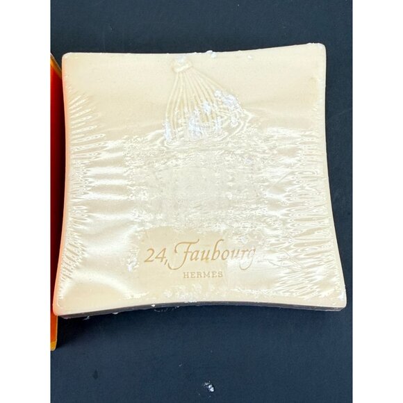 Vintage HERMES 24 FAUBOURG Perfumed Soap Collection Bain 5.2 oz In DAMAGED Box - Picture 5 of 16